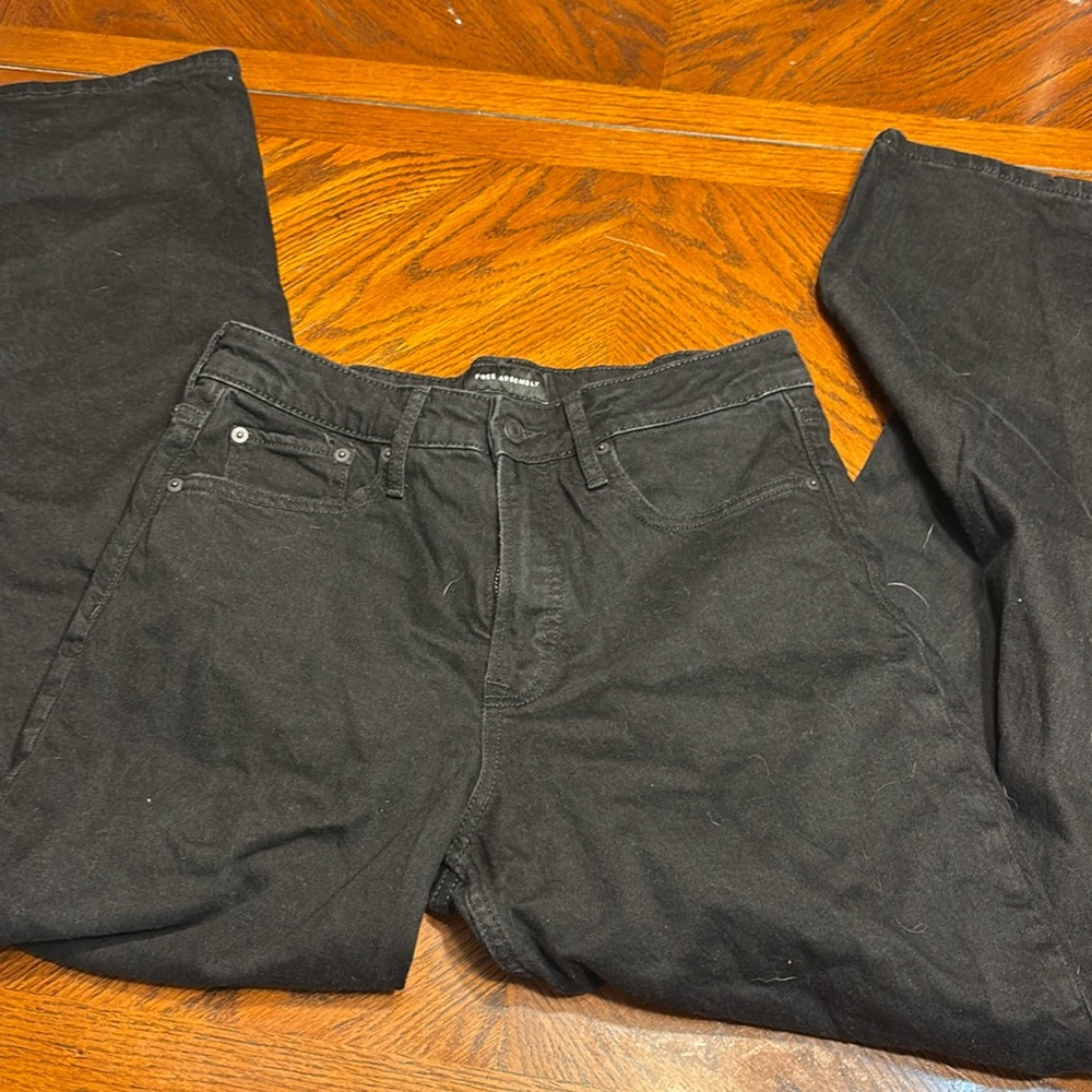 Free assembly black jeans